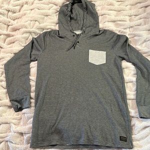 XL Men’s Hoodie Soft 60/40 Poly Blend Quicksilver